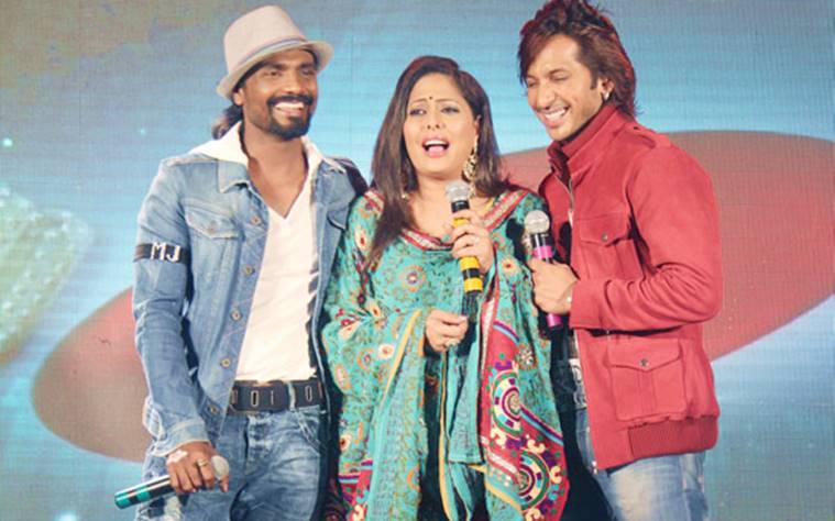 Terence Lewis, Remo D'Souza and Geeta Kapoor