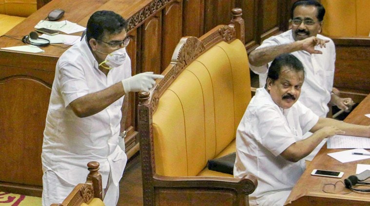 Kerala MLA Parakkal Abdulla stirs up storm wearing mask, gloves in assembly