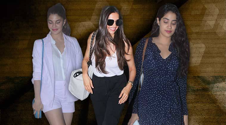 celeb fashion, Bollywood fashion, Deepika Padukone, Jacqueline Fernandez, Janhvi Kapoor, indian express, indian express news