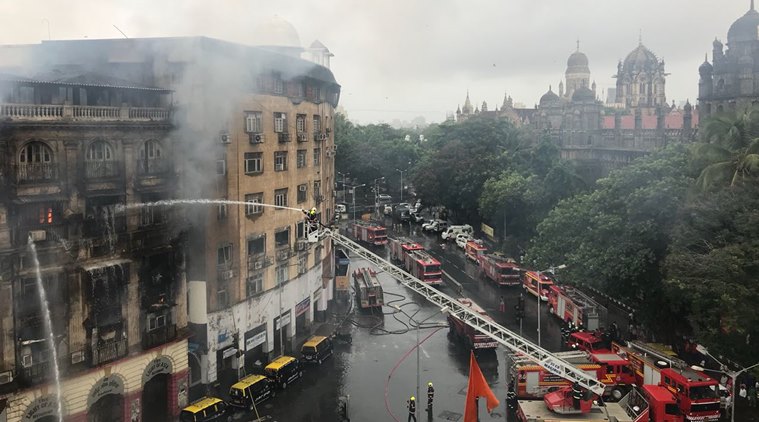 Mumbai fire breaks out at Patel Chambers, two firefighters injured