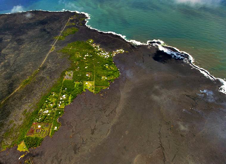 hawaii, volcano, hawaii volcano eruption, lava, mt kilauea eruption, new hawaii coastline, coastal hawaii, indian express