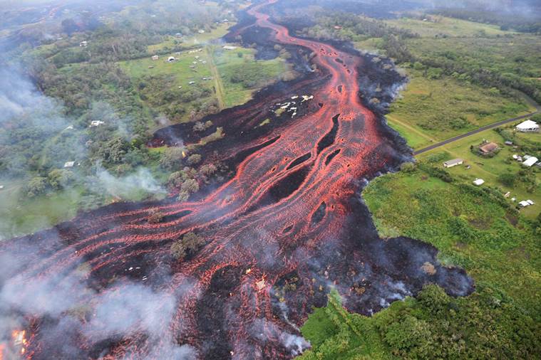 hawaii, volcano, lava, big island hawaii, hawaii volcano eruption, world news, environment news, indian express