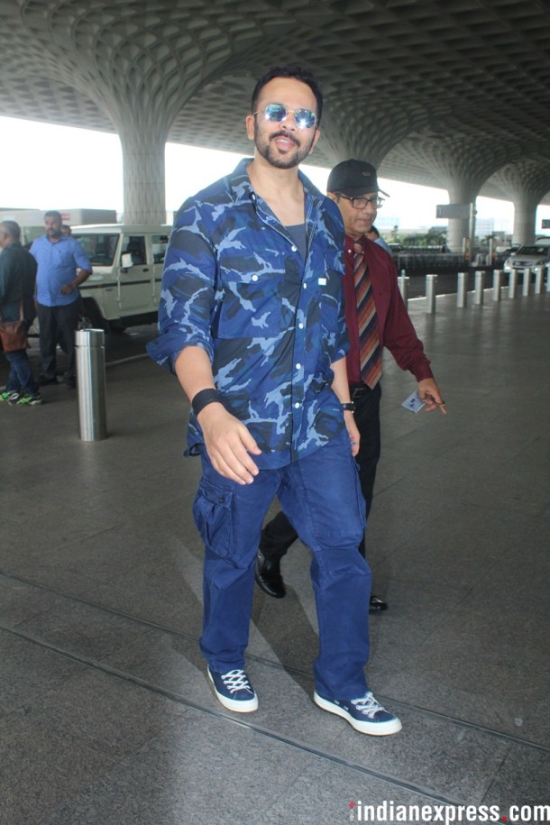 rohit shetty at airport