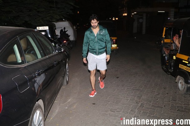 varun dhawan at gym