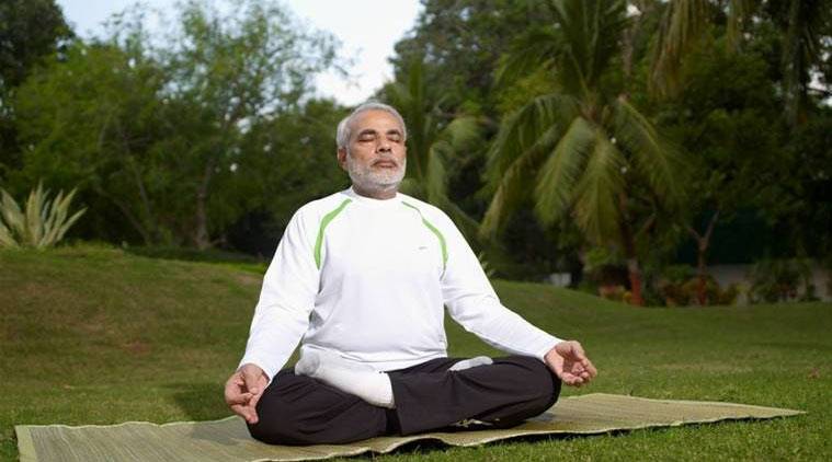 Happy Yoga Practicing Amid Lockdown Pm Modi Shares His Fitness