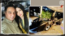 Director Ahmed Khan, wife turn up at Batman screening in a Batmobile, see photos