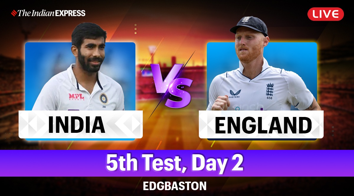 ENG vs IND 5th Test Day 2 Live Updates: Onus on Jadeja to get India closer to 400