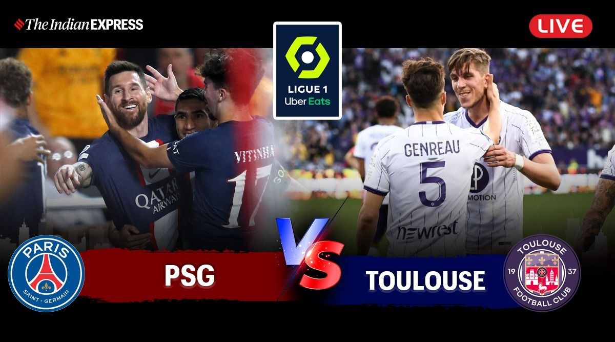 PSG Vs Toulouse Live Score: PSG 1-1 Toulouse at HT, Lionel Messi starts