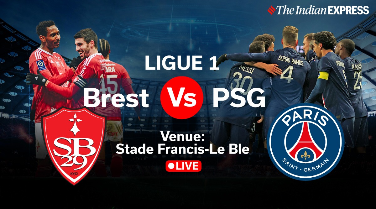 Ligue 1, Brest vs PSG Live Score: PSG 1-1 SB29 at half Time, Lionel Messi and Kylian Mbappe start
