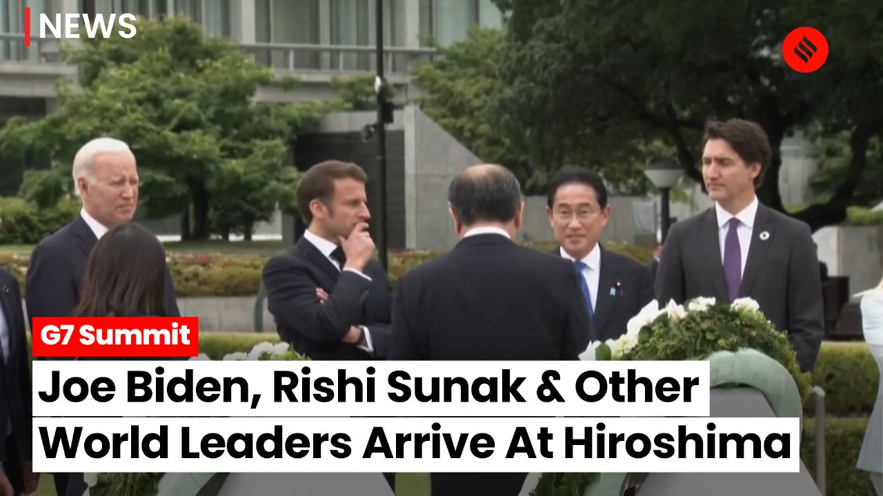 G Summit World Leaders Arrive At Hiroshima Peace Park Japan Pm