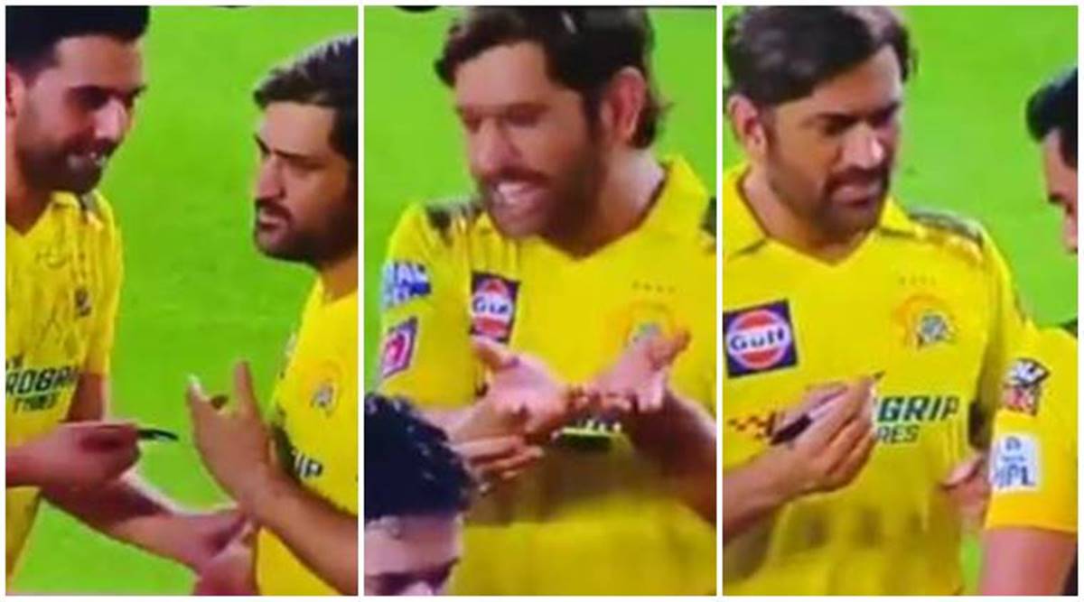 Watch Ms Dhoni Refuses Deepak Chahars Autograph Request After Csk Vs