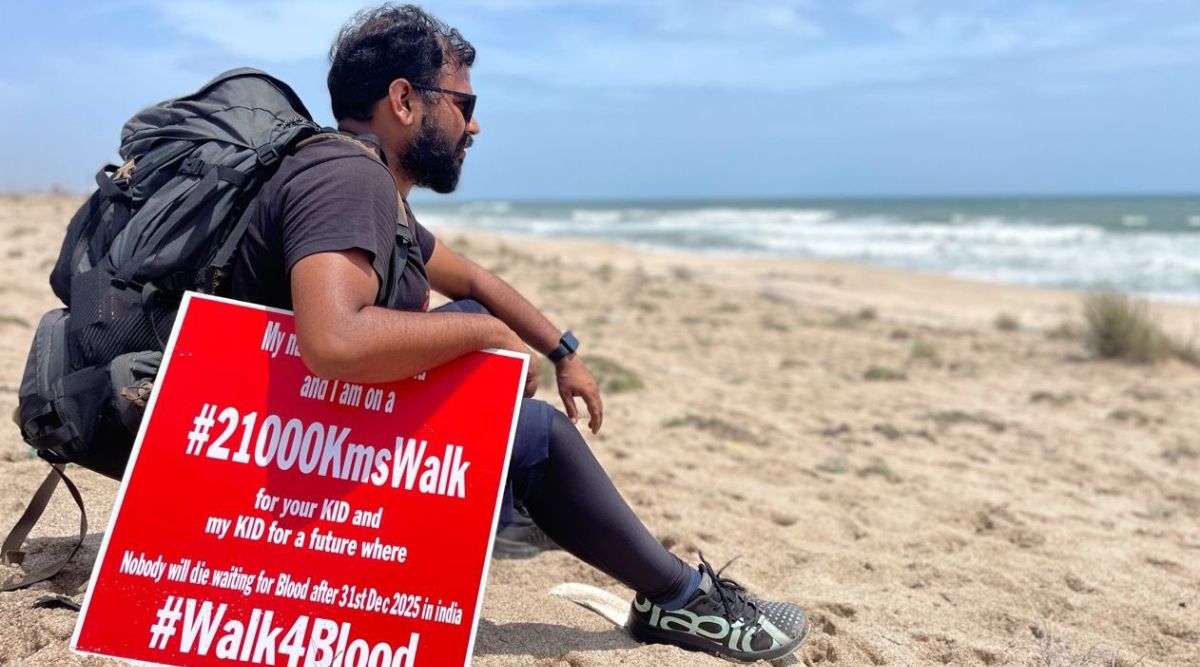 World Blood Donor Day This Delhi Man Walked Km Across India In