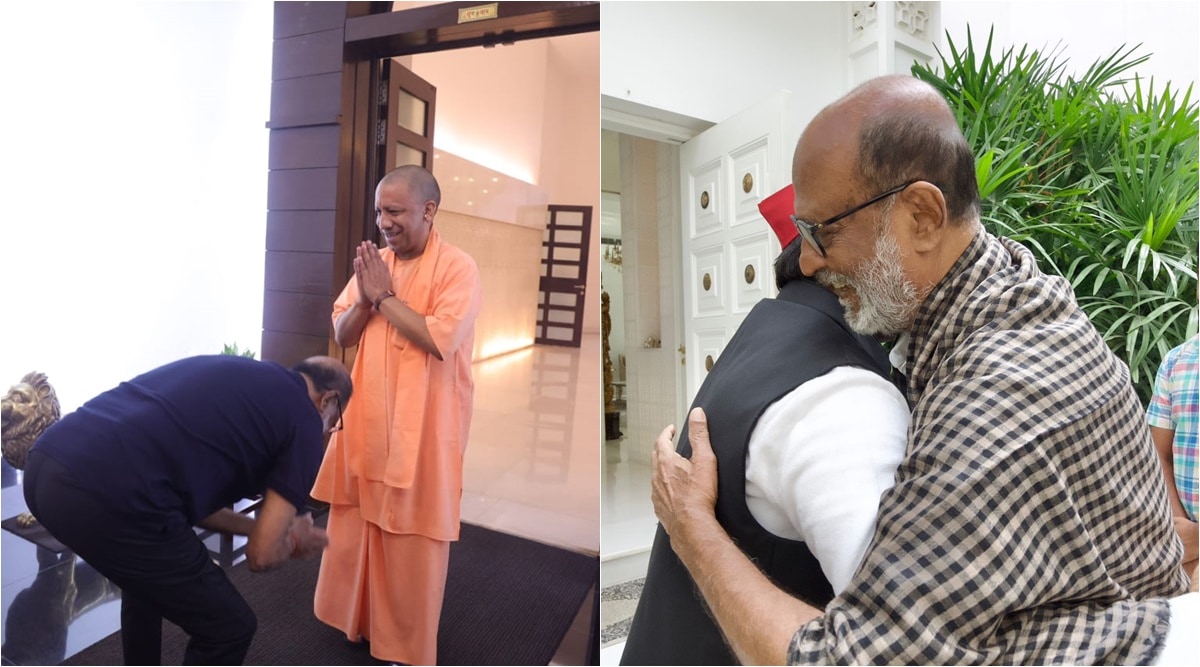 A Bow For Yogi Adityanath Hug For Akhilesh Yadav Visit To Ayodhyas