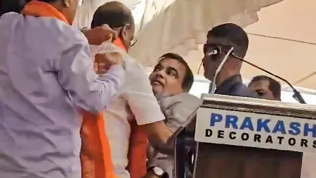 Maharashtra Poll Ballotin: Nitin Gadkari faints during election rally