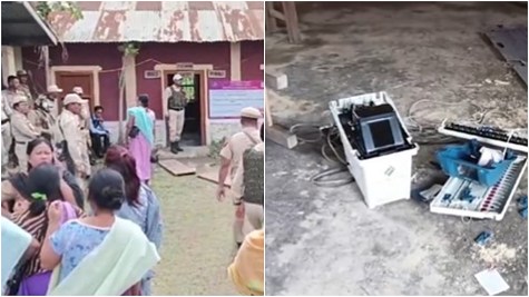 Gunfire, EVM damage, polling agents threatened — violence mars elections in Manipur