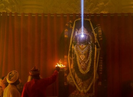 How a beam of sunlight was directed on Lord Ram’s forehead in Ayodhya temple