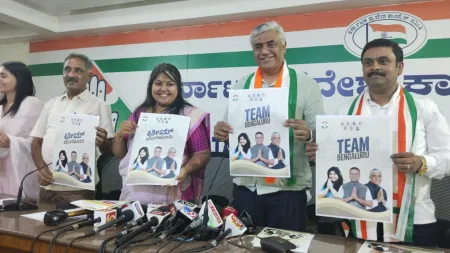 In ‘joint vision’, Congress candidates for Bengaluru Lok Sabha seats call for special grant, metropolitan city status