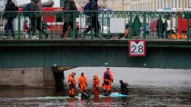 Bus plunges off bridge in Russia's St Petersburg city, killing 7 people