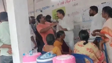 Andhra Pradesh Elections 2024 Live Updates: As polling continues in state, brawl breaks out between YSRCP MLA A Shivakumar, voter