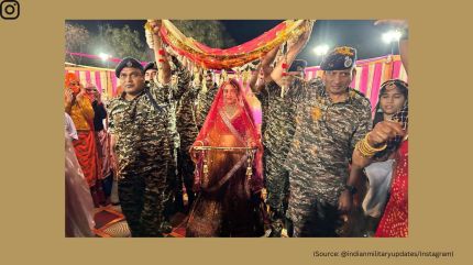 CRPF jawans perform wedding rituals for slain soldier’s daughter in Rajasthan, photo goes viral