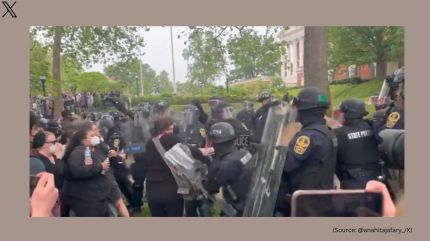 Watch: Police deploy tear gas at pro-Palestine protesters at University of Virginia, chaotic scenes unfold