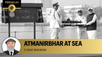 PM narendra modi, naval combatants INS Surat, INS Nilgiri and INS Vaghsheer, Naval Dockyard, PM modi in Mumbai, indian express