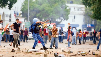 pellet guns in crowd control, pellet guns in protests, pellet guns in crowd control, CJP Jantar Mantar protest, Jantar Mantar protest, Delhi protest, Sansad Chalo march, jantar mantar protest, Cockroach Janta Party, CJP protest Delhi, NEET paper leak, unemployment in India, Delhi street protests, Bhagat Singh jail diary, Jantar Mantar protest, Jodhpur IT professionals protest, Shahdara Delhi, youth protests India, media misinformation, Indian Express reporting, civil rights dissent India, Indian express news, current affairs
