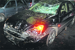 Speeding car hits bike,2 dead | Chandigarh News - The Indian Express