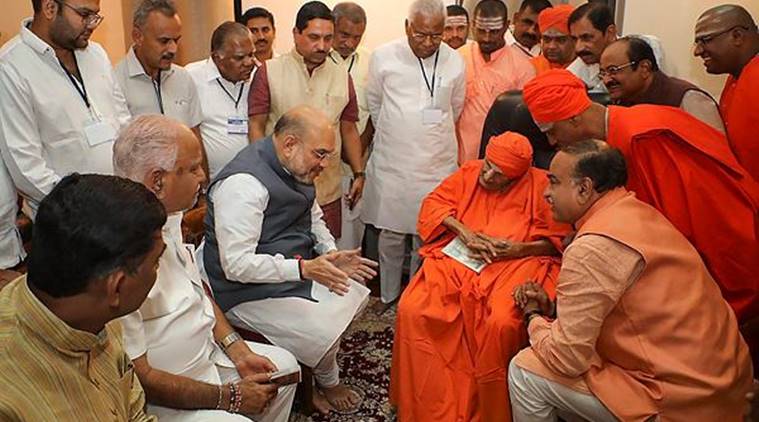 Sri Shivakumara Swami, Swami Shivakumara, Shivakumara Swami health, Lingayat leader Shivakumar Swami, Lingayat community, Karnataka Swami Shivakumara, Swami Shivakumara Amit Shah, PM Modi Swami Shivakumar, Karnataka lingayat community, Who is Shivakumara Swami, Indian express, latest news