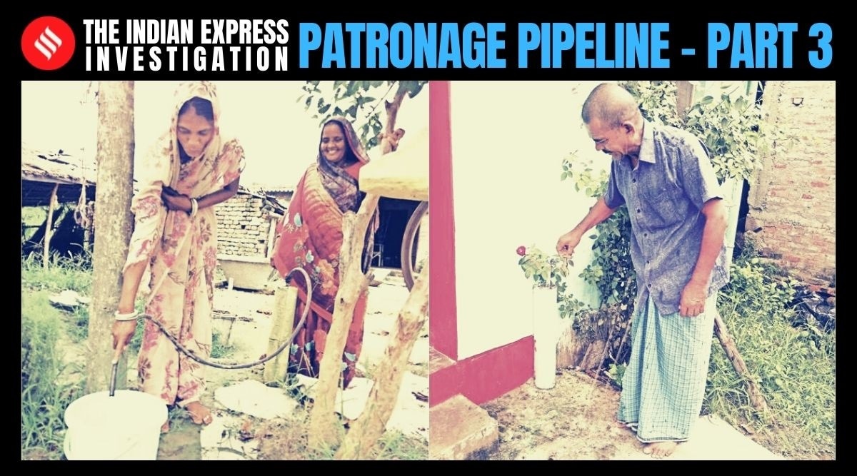 Bihar news, Tap water connections, clean tap water, bihar rural homes, Express investigation, Patronage pipeline part 3, JJM, Jal Jeevan Mission, Patna news, Bihar news, Nitish kumar, current affairs, Indian express news