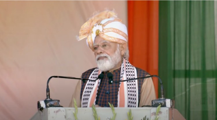 Prime Minister Narendra Modi in Imphal on Tuesday.
