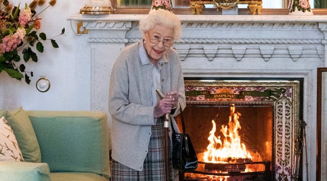 Britain's Queen Elizabeth II waits in the Drawing Room before receiving Liz Truss for an audience at Balmoral, in Scotland, Sept. 6, 2022, where Truss was invited to become Prime Minister and form a new government. (AP Photo)