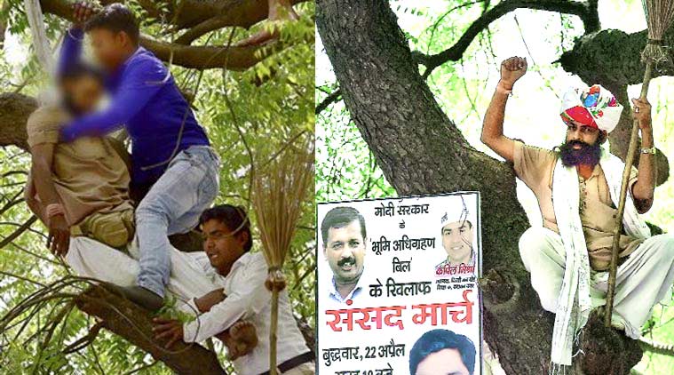 Congress, Farmer Gajendra Singh, AAP rally, AAP farmer suicide, gajendra singh suicide, delhi farmer suicide, jantar mantar farmer suicide, arvind kejriwal farmer rally, kejriwal farmer rally, AAP Prakash Javadekar, Farmer suicide, BJP, BJP AAP, Bharatiya Janata Party, delhi news, india news, indian express