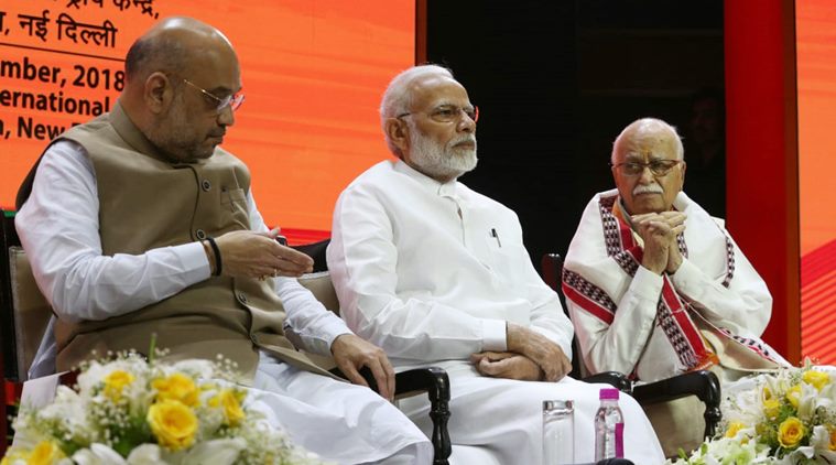 bjp national executive meet, bjp amit shah, amit shah national executive meet, bjp office bearers meet, indian express, latest news, bjp meeting