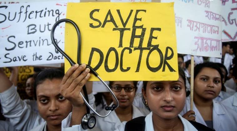 Lucknow: Doctors on 24-hour strike demanding safety at work place | Cities News,The Indian Express