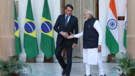 PM Modi brazilian president bilateral talks, modi meets Jair Messias Bolsonaro, India brazl sign pacts, india brazil relations, indian express