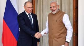 Russian President Vladmir Putin with Prime Minister Narendra Modi. (Reuters/File)
