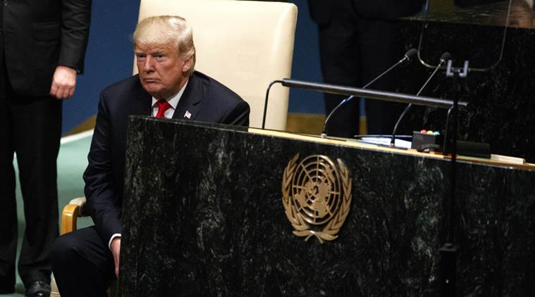 Donald Trump draws mocking laughter as he boasts of America's 'might' at UN