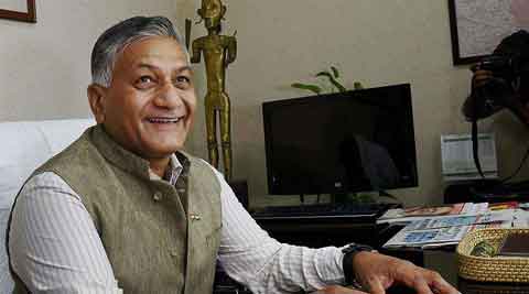 General V K Singh presses on presstitute again