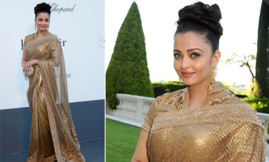 Aishwarya Rai Drips In Gold As She Powerfully Struts Across Runway