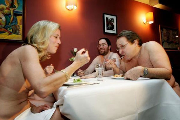 nudists eat 