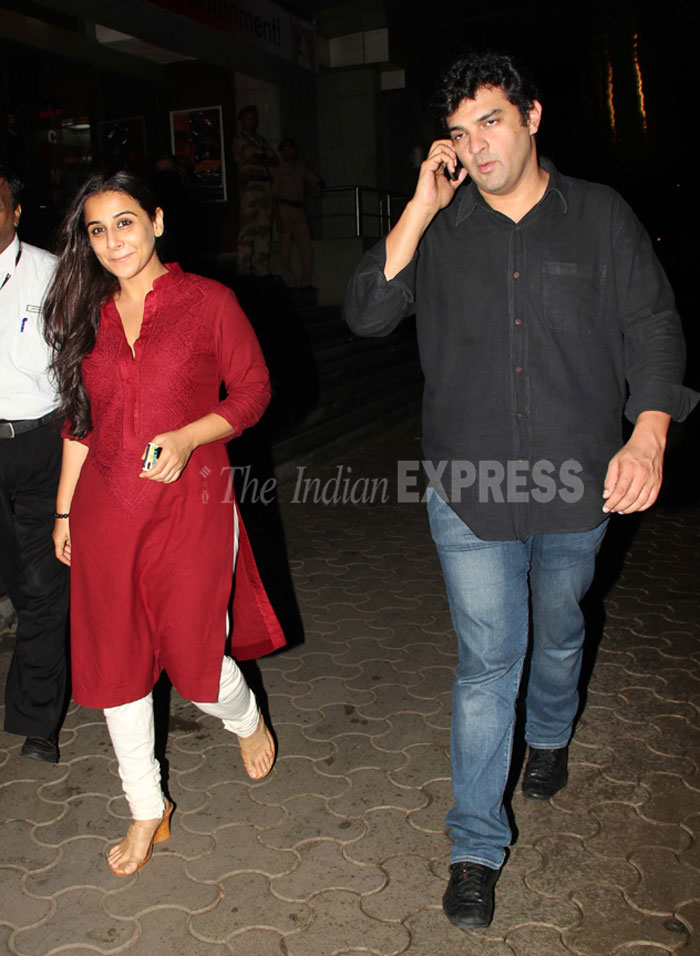 Vidya Balan watches Ghanchakkar with hubby Siddharth | Entertainment  Gallery News - The Indian Express