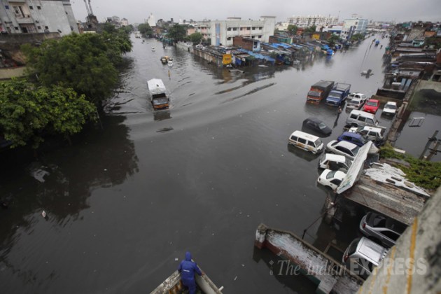 Rains,poor infrastructure bring Gujarat to standstill | Picture Gallery ...