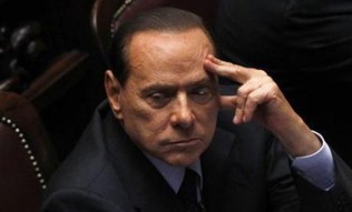 Berlusconi addresses supporters,says he is innocent of tax fraud