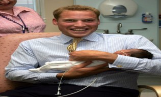 Happy father Prince William calls his little son ‘a little rascal’