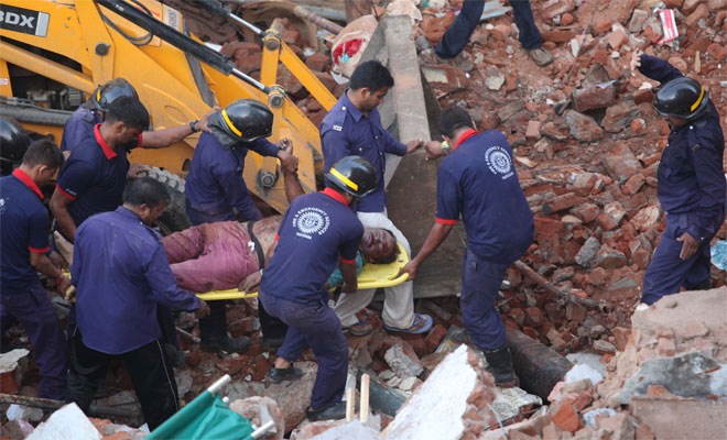 11 killed,40 feared trapped in Vadodara twin building collapse; Modi ...