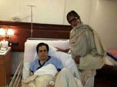 Dilip Kumar with Amitabh Bachchan