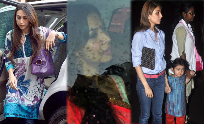 Karisma,Riddhima,Malaika at Ganesh Chaturhi celebrations at Salman Khan's  home