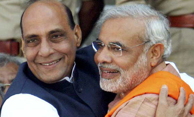 Modi Rajni I have seen only strength and talent in Modi: Rajnath Singh | Political ...