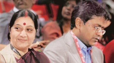 Sushma Swaraj, Lalit Modi, Swaraj Lalit Modi, Lalit Modi row, lalit modi visa row, Sonia Gandhi, lalit modi controversy, india news, nation news